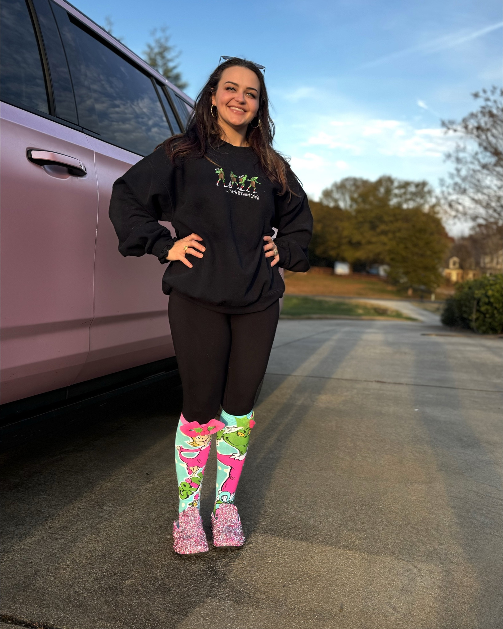 Grinchy💚🎄These awesome socks aren’t on LTK, they’re from MADMIA! 

#LTKHoliday #LTKPetite #LTKmomlife