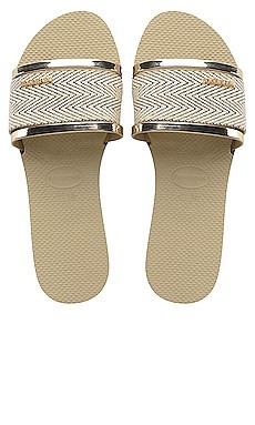 Havaianas You Trancoso Premium Slide in Sand Grey from Revolve.com | Revolve Clothing (Global)