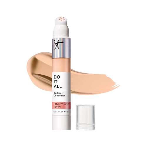 IT Cosmetics Do It All Radiant Concealer ­­– Makeup Concealer – Hydrate & Brighten – Creaseless Medium Coverage & Radiant Finish ­­– Niacinamide & Hyaluronic Acid - Light Warm, 0.2 Fl Oz | Amazon (US)