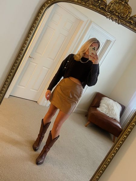 These cowboy boots are my entire personality now 🤠🤎 sweater is from Aritzia but I linked similar items below 🍂

#LTKfindsunder100 #LTKSeasonal #LTKfindsunder50