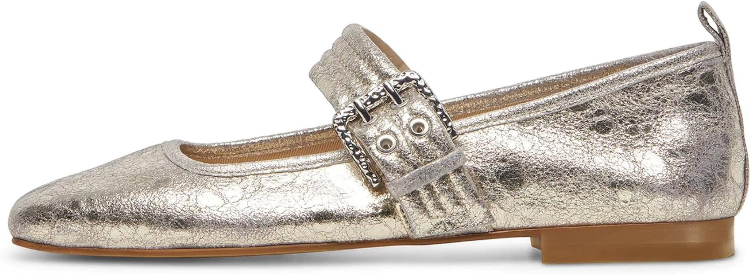 Dsevht Mary Janes Flats for Women Fashion Square Toe Flat Low Heel Easy Buckle Strap Flats Shoes | Amazon (US)