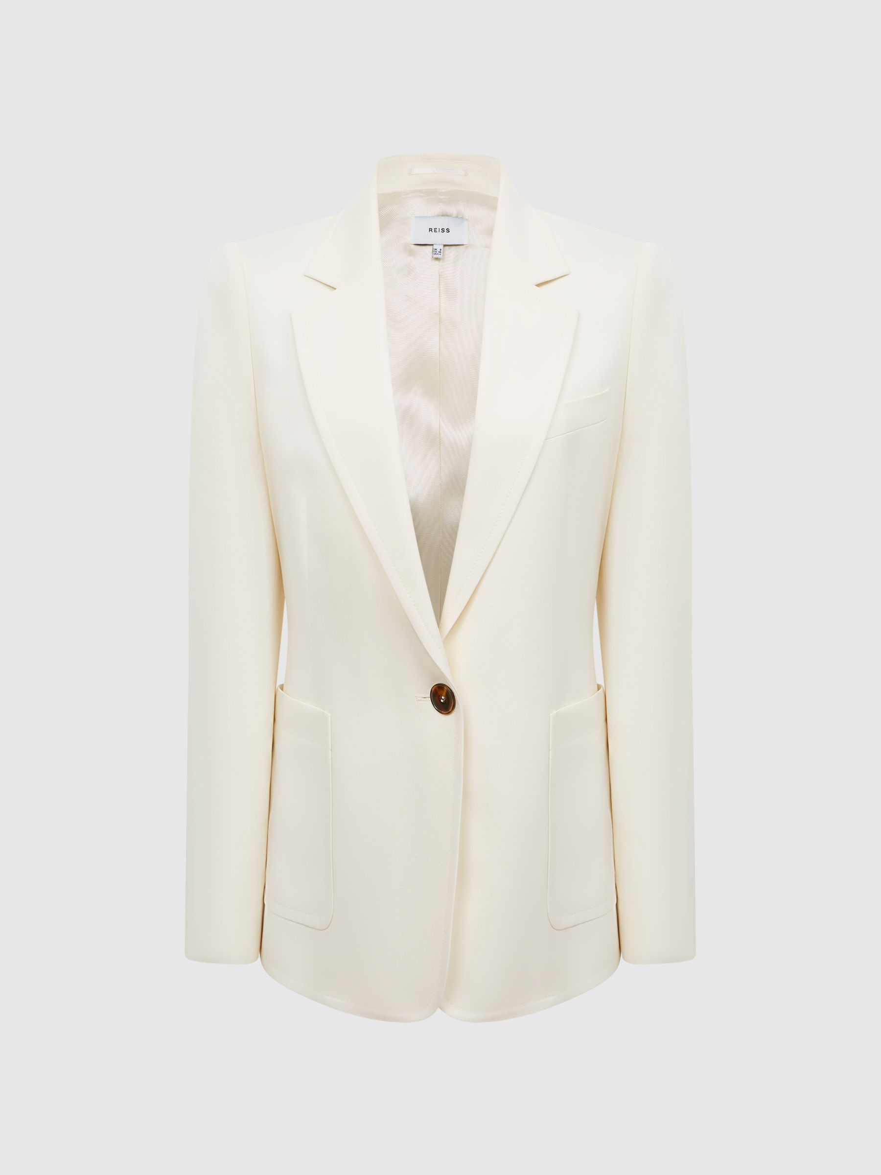 Reiss Cream Ember Tailored Single Breasted Blazer | Reiss UK