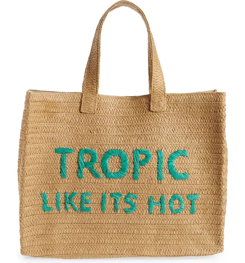 Tropic Like Its Hot Straw Tote | Nordstrom