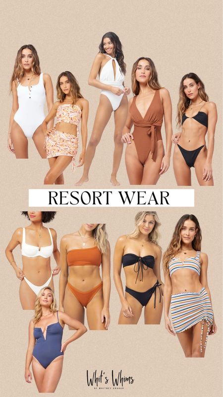 Resort wear: Swimwear from
L*Space // swimsuits, swimwear, white swimsuit, triangle swim, coverup, two piece swim, one piece swimsuit, spring break, summer, vacation, black bikini, 

#LTKsalealert #LTKswim #LTKSeasonal