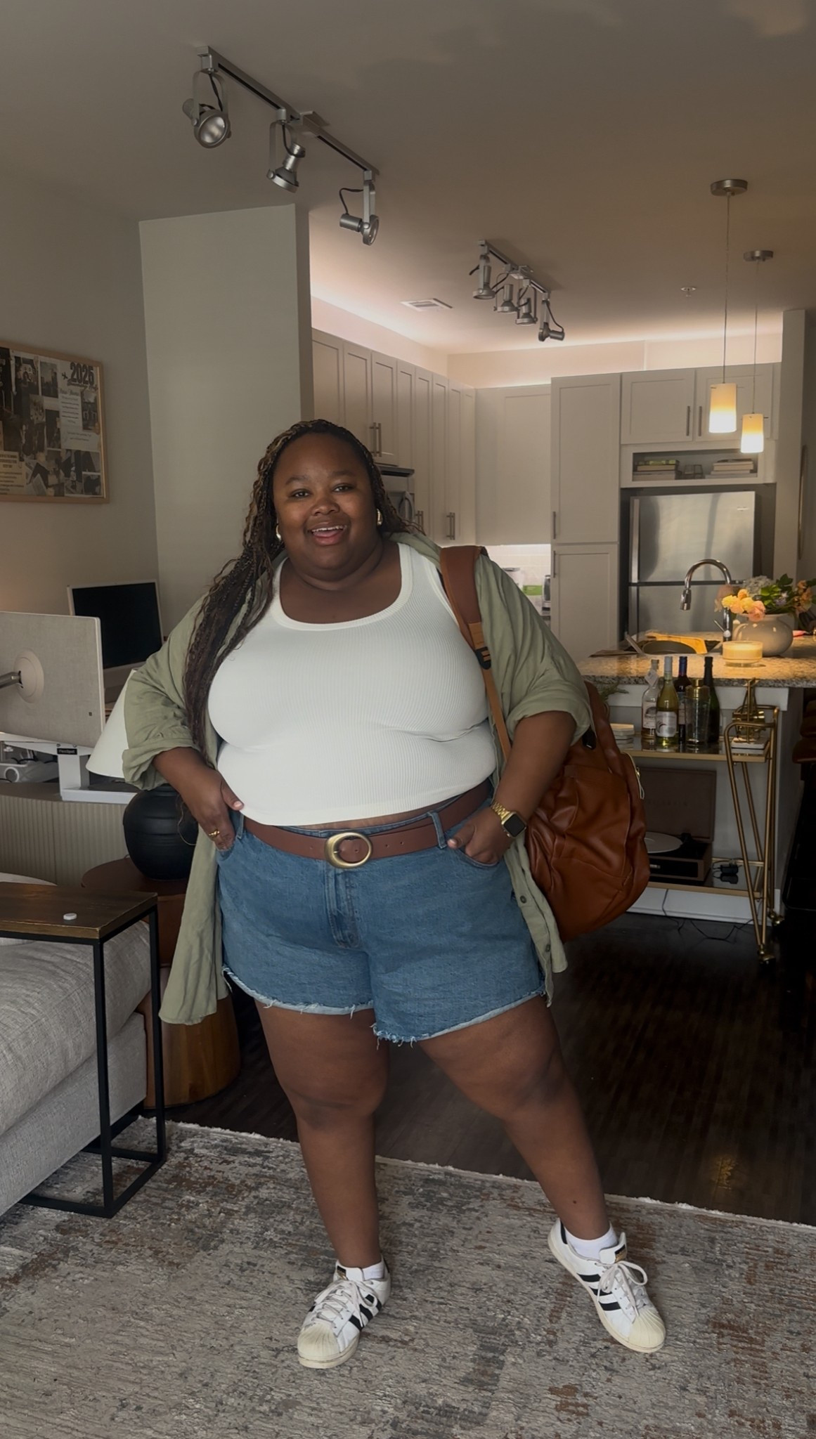 abercrombie curve love dad shorts, white tee, button down shirt, adidas shorts, shorts, jean shorts, summer outfit 

#LTKSummerEdit #LTKPlusSize #LTKStyleTip