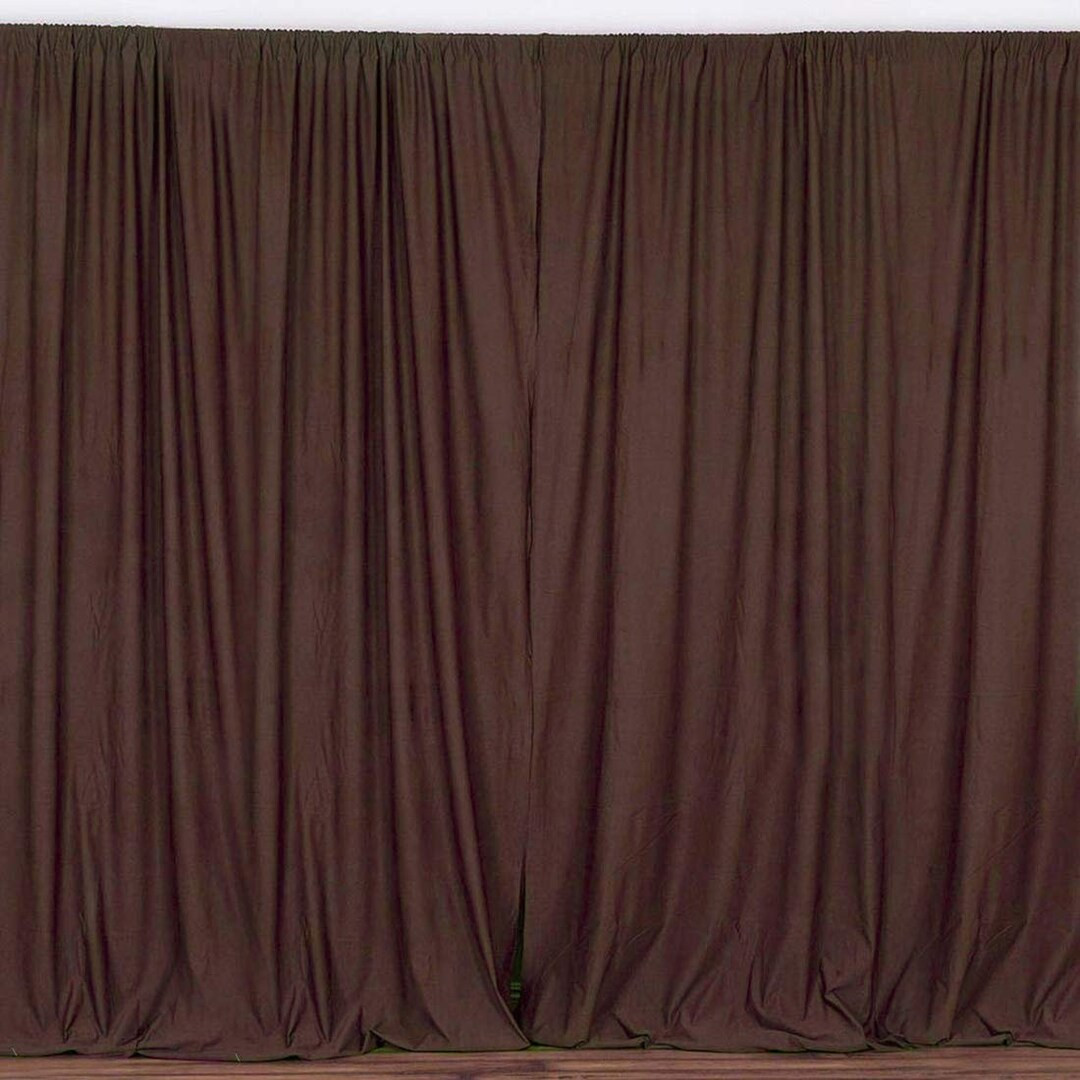 Brown - SEAMLESS Backdrop Drape Panel, All Sizes Available in Polyester Poplin, Party Supplies Cu... | Etsy (US)