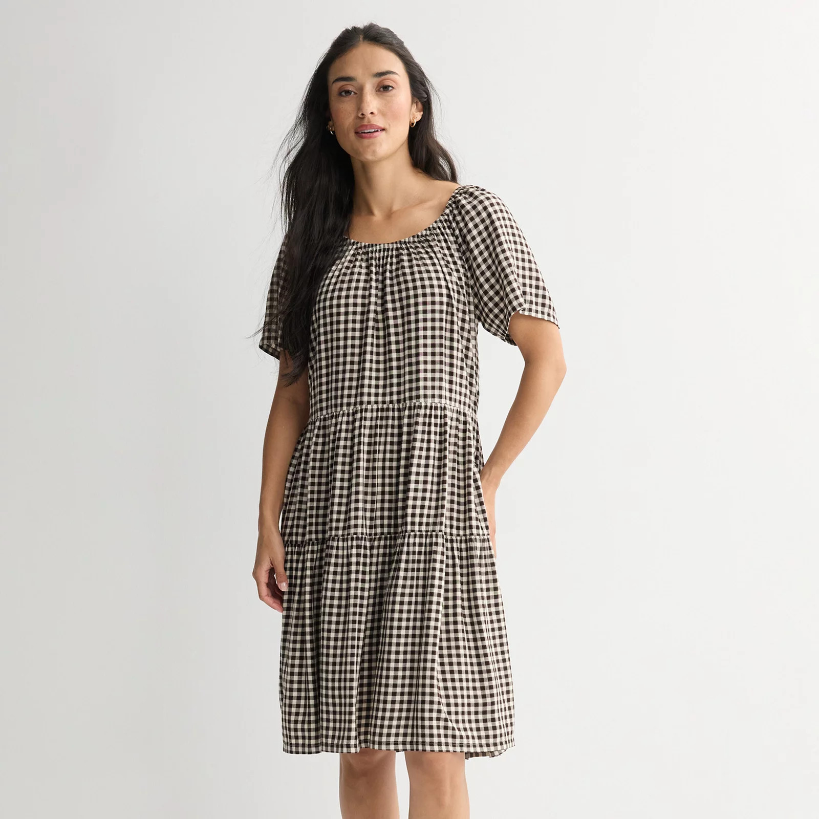 Women's Sonoma Goods For Life\u00ae Scoop Neck Tiered Dress | Kohl's
