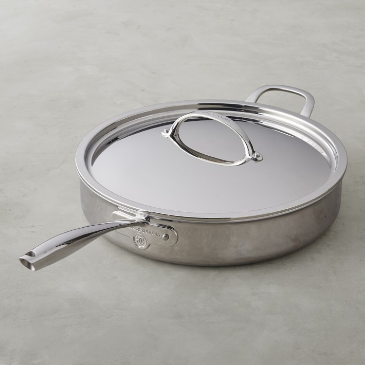 Williams Sonoma Signature Thermo-Clad™ Stainless-Steel Sauté Pan | Williams-Sonoma