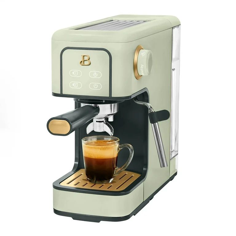 Beautiful Slim Espresso Maker with 20-Bar Pressure, Sage Green by Drew Barrymore | Walmart (US)