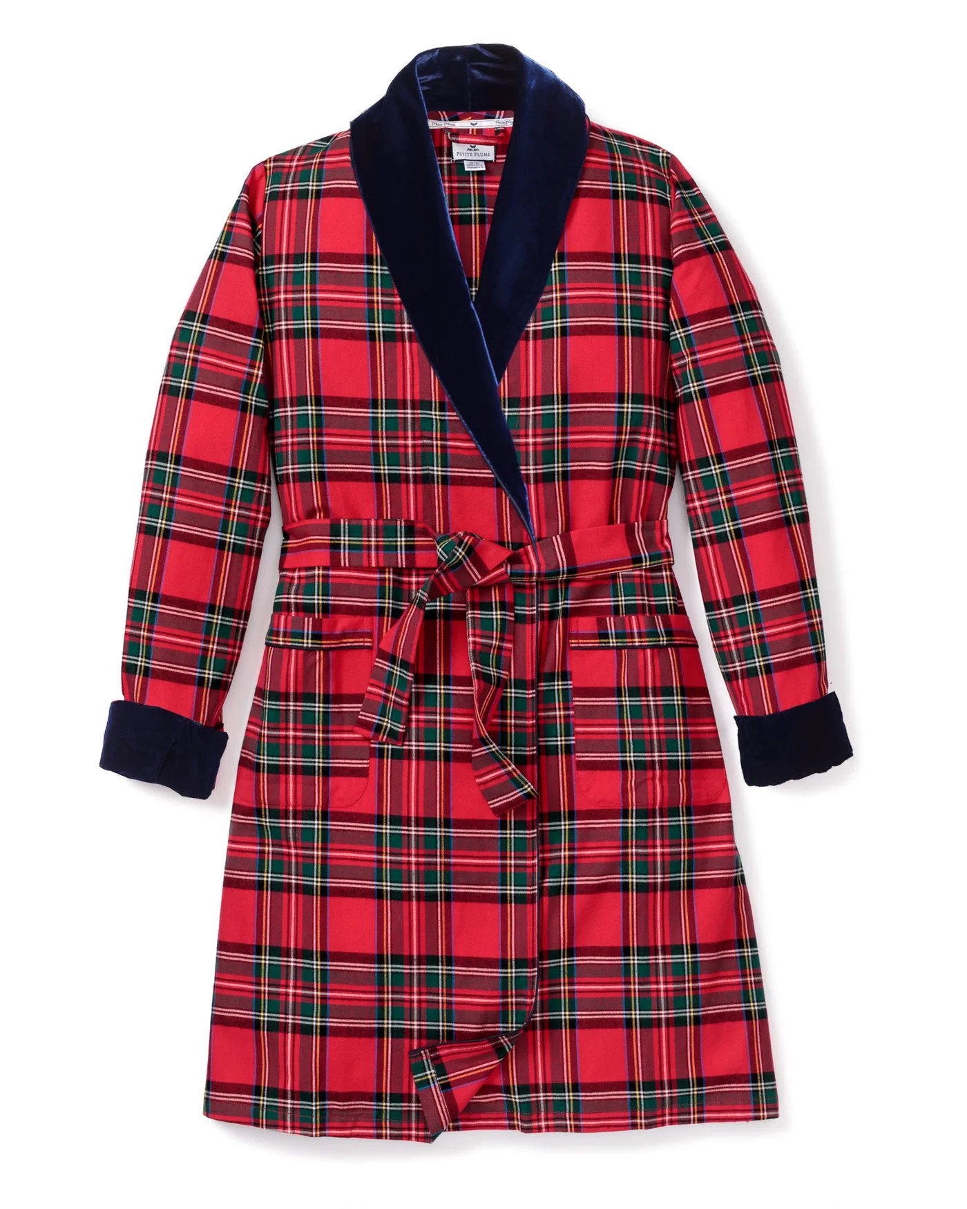Men's Imperial Tartan Velvet Robe | Petite Plume