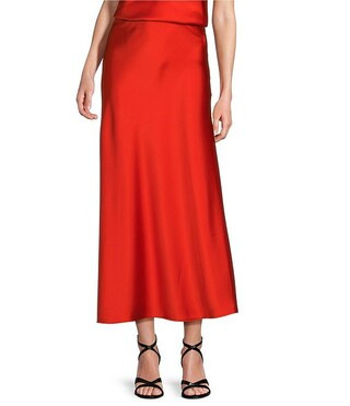 Antonio Melani Bella A-Line Satin Maxi Skirt | Dillard's | Dillard's