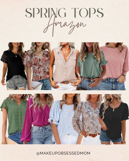 Step into spring with style in this collection of cute tops! These are perfect for a casual look, or a weekend outfit idea!
#amazonfinds #affordablestyle #midlifefashion #transitionallook

#LTKfindsunder100 #LTKSeasonal #LTKstyletip