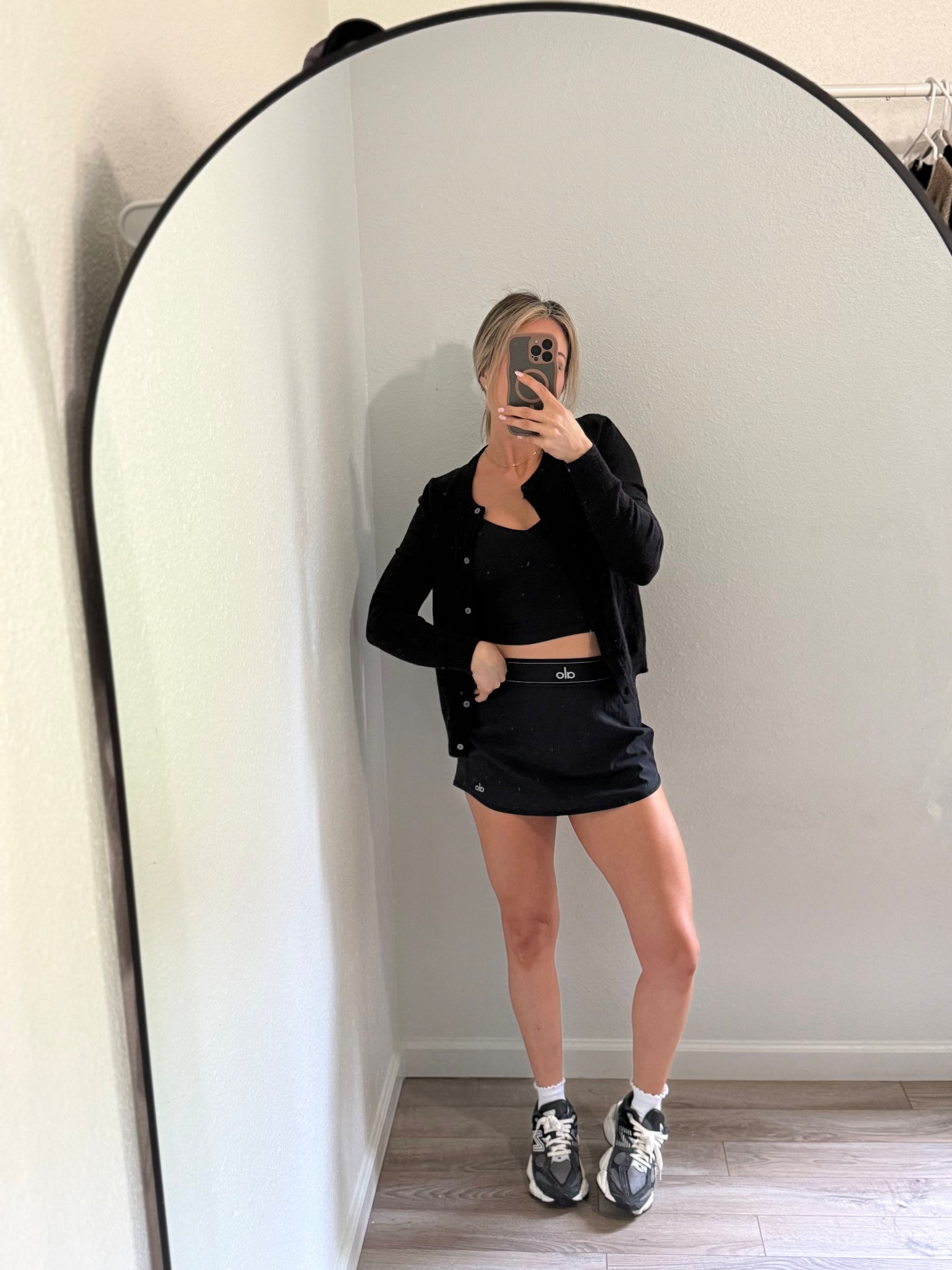 My favorite grab and go skort! So comfy and it’s a skort! Big mom win! @Alo Yoga 

Alo skort, Alo, cool mom outfit, newbalance 9060 outfit, cardigan outfit 

#LTKootd #LTKmomlife #LTKfitnessgoals