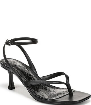 Pax Leather Ankle Wrap Thong Dress Sandals | Dillard's