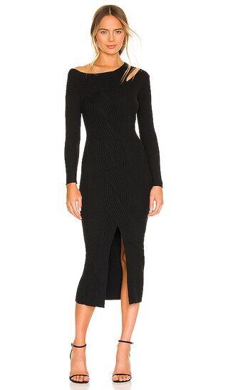 Camille Off Shoulder Dress in Black | Revolve Clothing (Global)