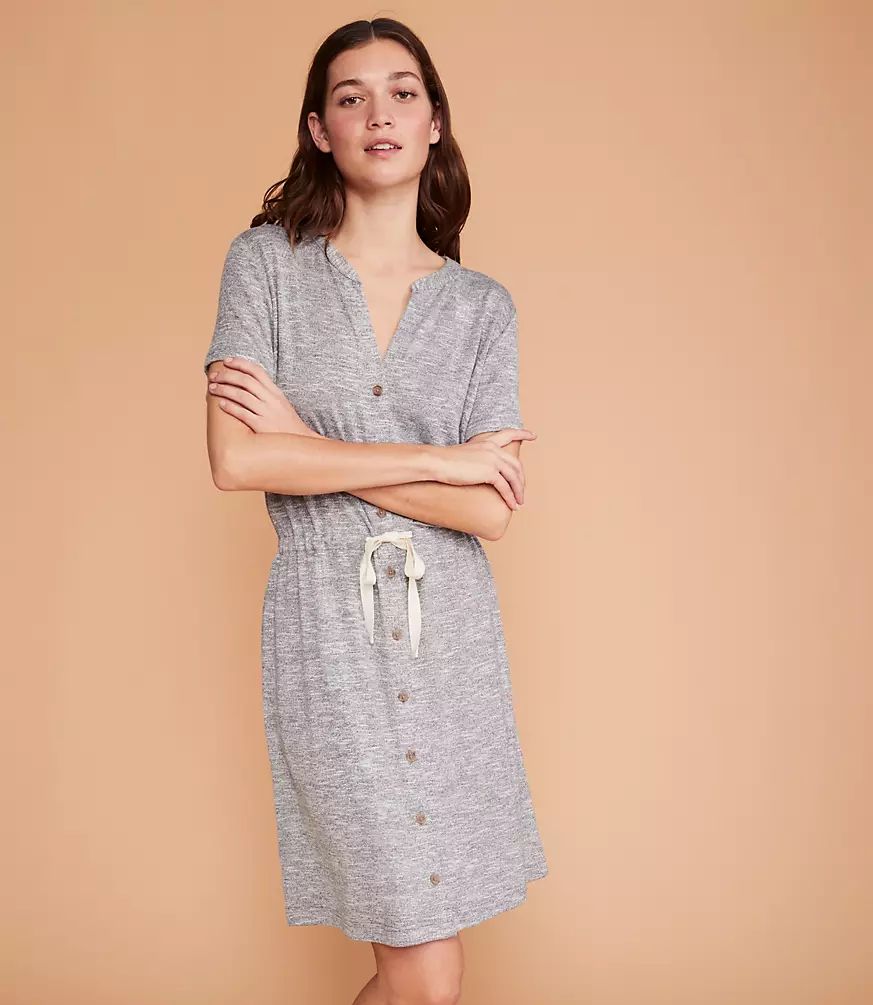 Lou & Grey Brushmarl Shirtdress | LOFT