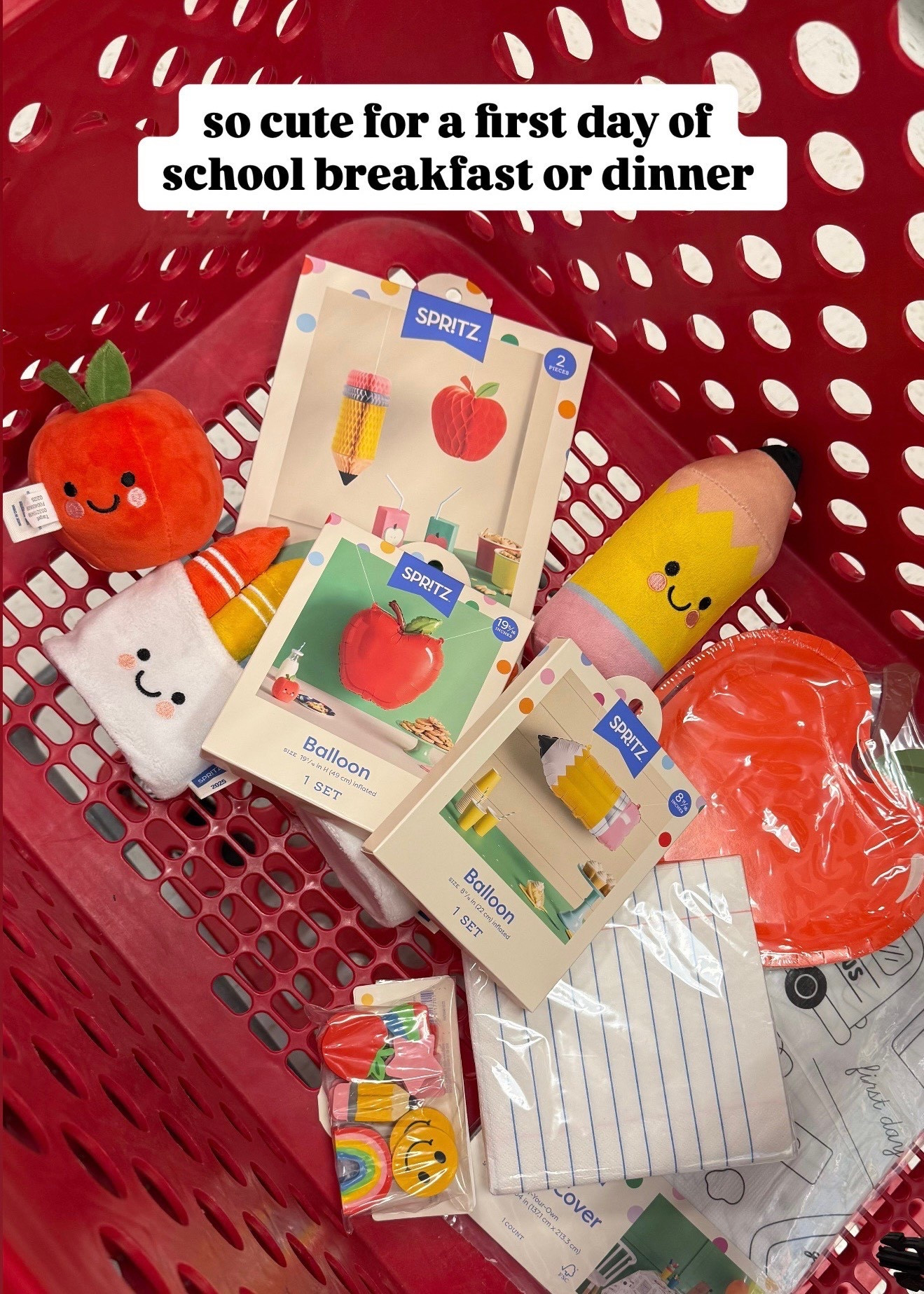 The cutest decor from Target for a first day of school breakfast or dinner 🍎📚📓

#ltkbacktoschool 
Target finds, kids school supplies, school decor, classroom decor, preschool decor

#LTKFamily #LTKKids #LTKSeasonal