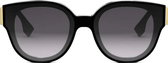 'Fendi First 63mm Gradient Oversize Round Sunglasses | Nordstrom
