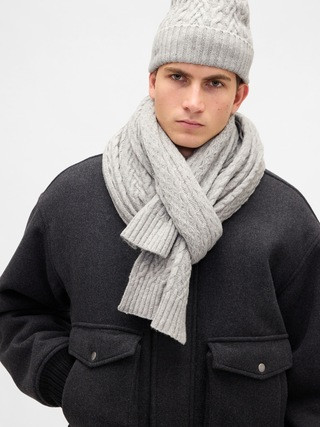 CashSoft Cable-Knit Scarf | Gap (CA)