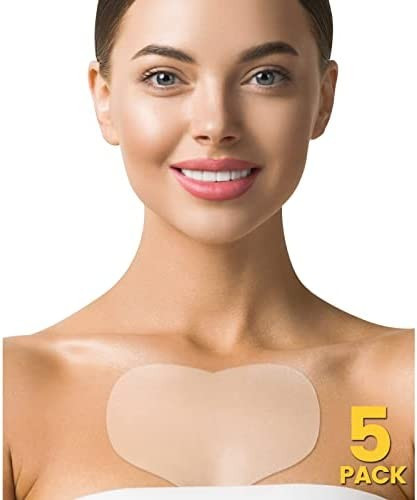Amazon.com: Chest Wrinkle Pads, Pack of 5 100% Medical Grade Anti-Aging Advanced Skin Firming Tig... | Amazon (US)