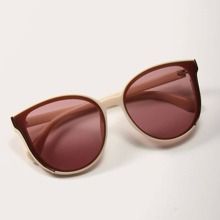 Cat Eye Acrylic Frame Sunglasses With Case | SHEIN