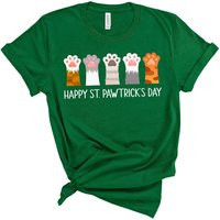 Happy St. Pawtrick's Day Cat Paw St Patricks Shirt Cute Pattys T-Shirt For Women Kids Teen Girls Boy Toddler Saint Patrick's Paddy's | Etsy (US)