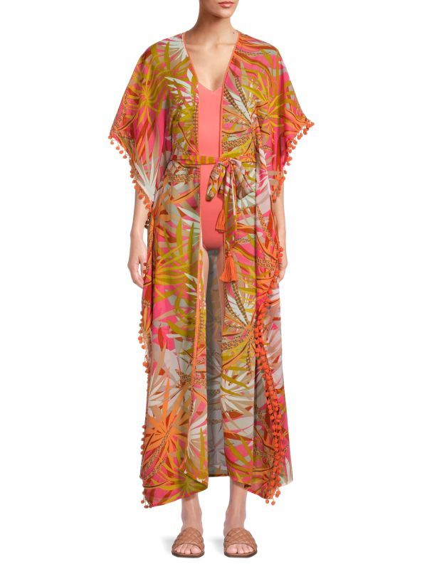 Tropical Print Coverup Robe | Saks Fifth Avenue OFF 5TH
