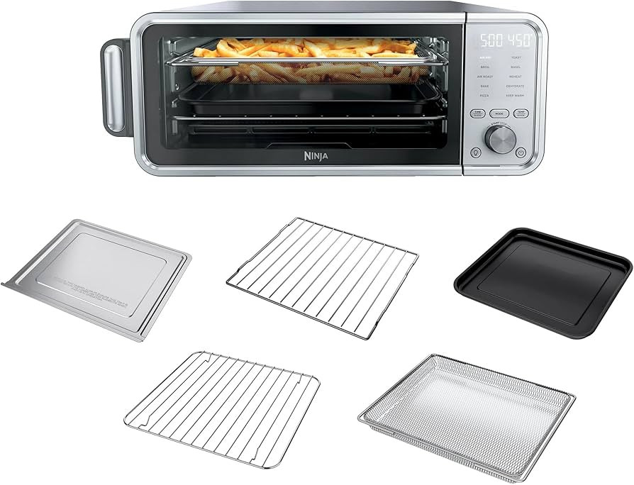 Ninja FT405CO 10-in-1 Digital Air Fry Oven with Extra Large Capacity, Flip Up and Away, Stainless... | Amazon (US)