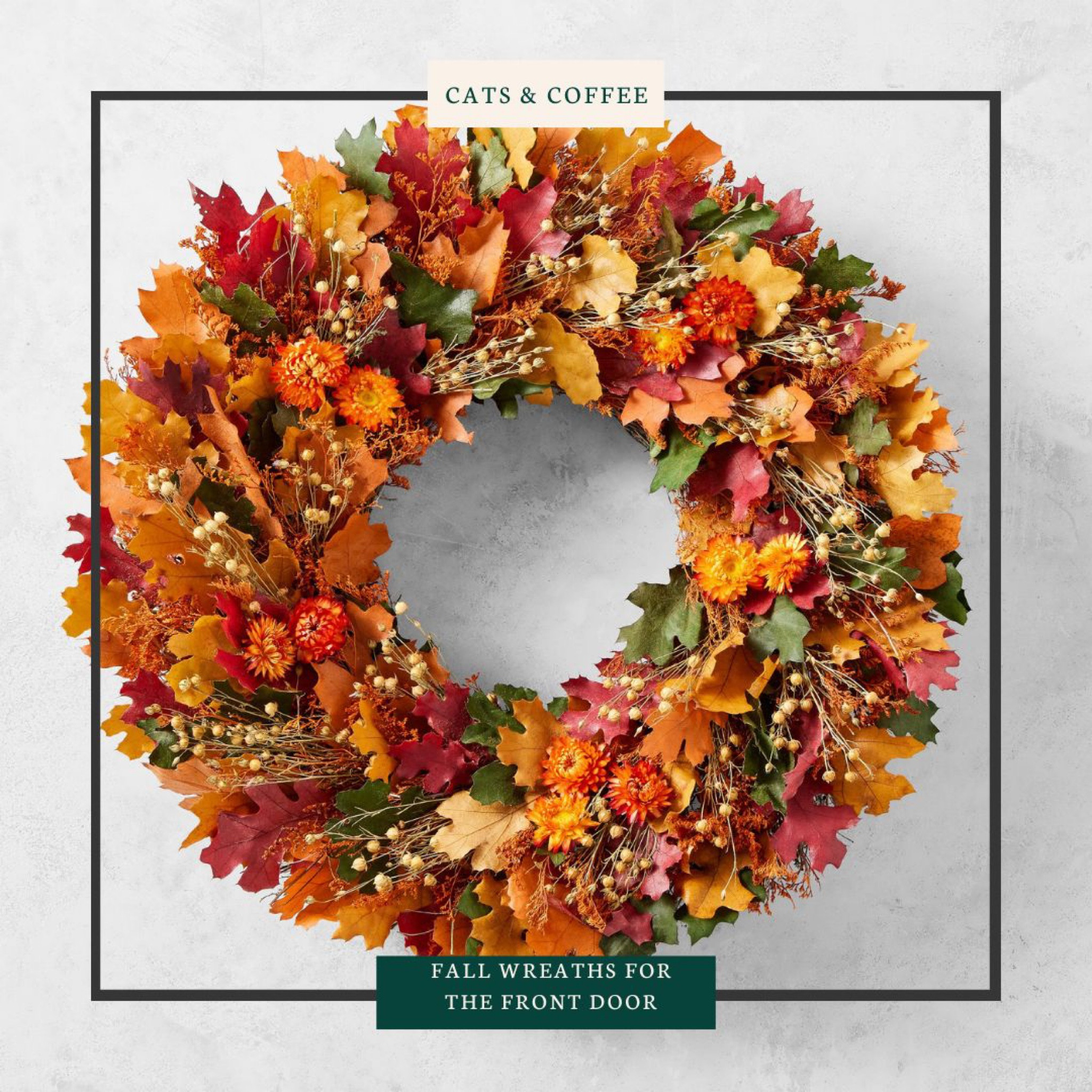 Pretty Fall Wreaths for the Front Door 🚪 Front door wreaths can be as slender or as voluptuous as you’d like. Here, I’ve chosen a variety of sizes to share with you here. The top row of fall wreathes below show off a bit of brown from the wreath base itself, whereas the second row hides the base away entirely. In both styles, you’ll find options with pumpkins and without, so you can decide just how autumnal you want to go in that regard.

#LTKSeasonal #LTKHoliday #LTKhome