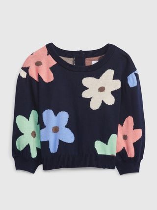 Baby Flower Sweater | Gap (US)
