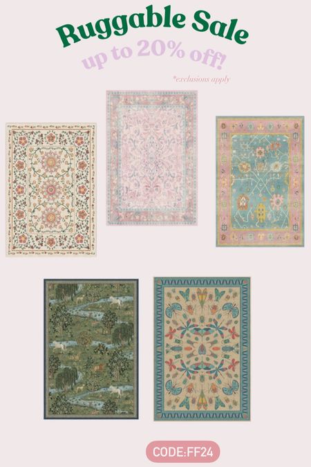Ruggable rug sale finds! Use code ‘FF24’! *exclusions apply, see terms

#LTKhome #LTKsalealert