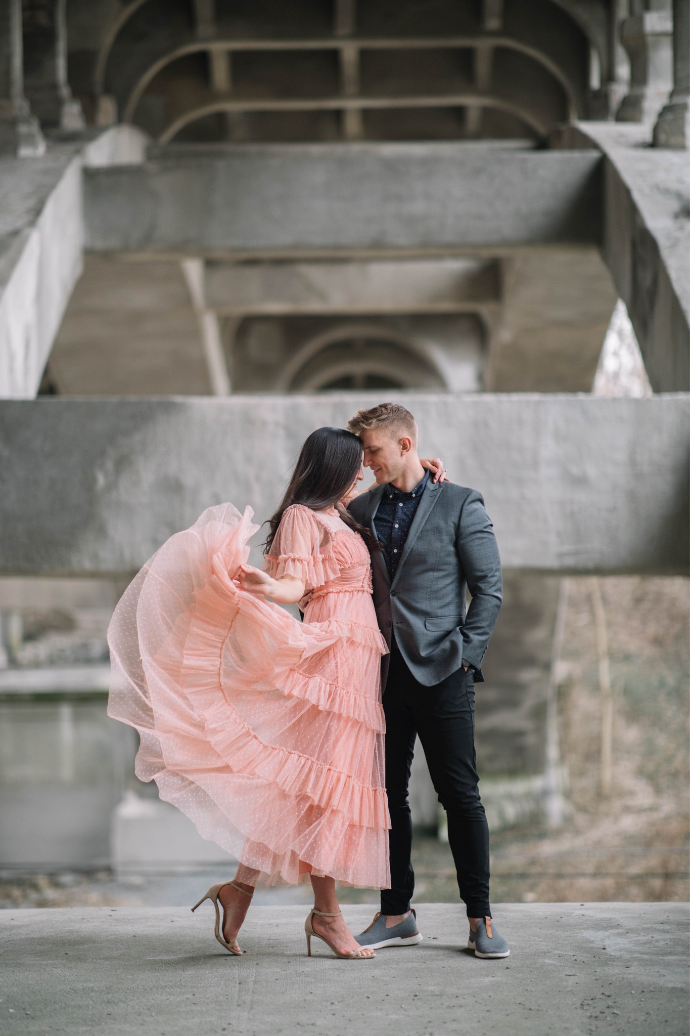 This is the whimsical in coral from Ivy City! It has no stretch so I can wear my TTS or size up to medium for a more comfortable fit! They no longer carry this color but they carry a blush color that is very similar. 

#LTKSeasonal #LTKwedding #LTKFind