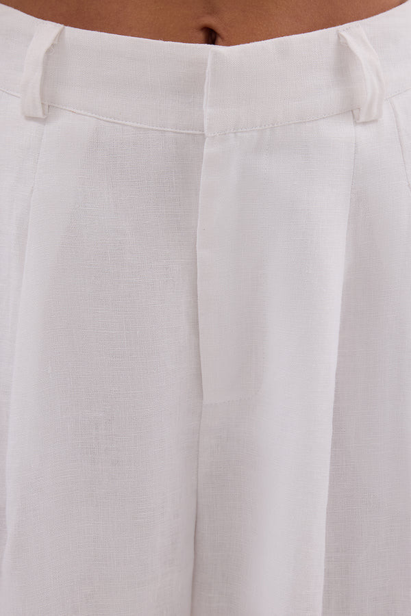 HOLDEN WHITE LINEN PANT | DISSH