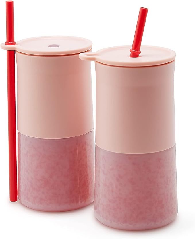Rabbit Frozen Cocktail Silicone Tumbler, Set of 2, Pink | Amazon (US)