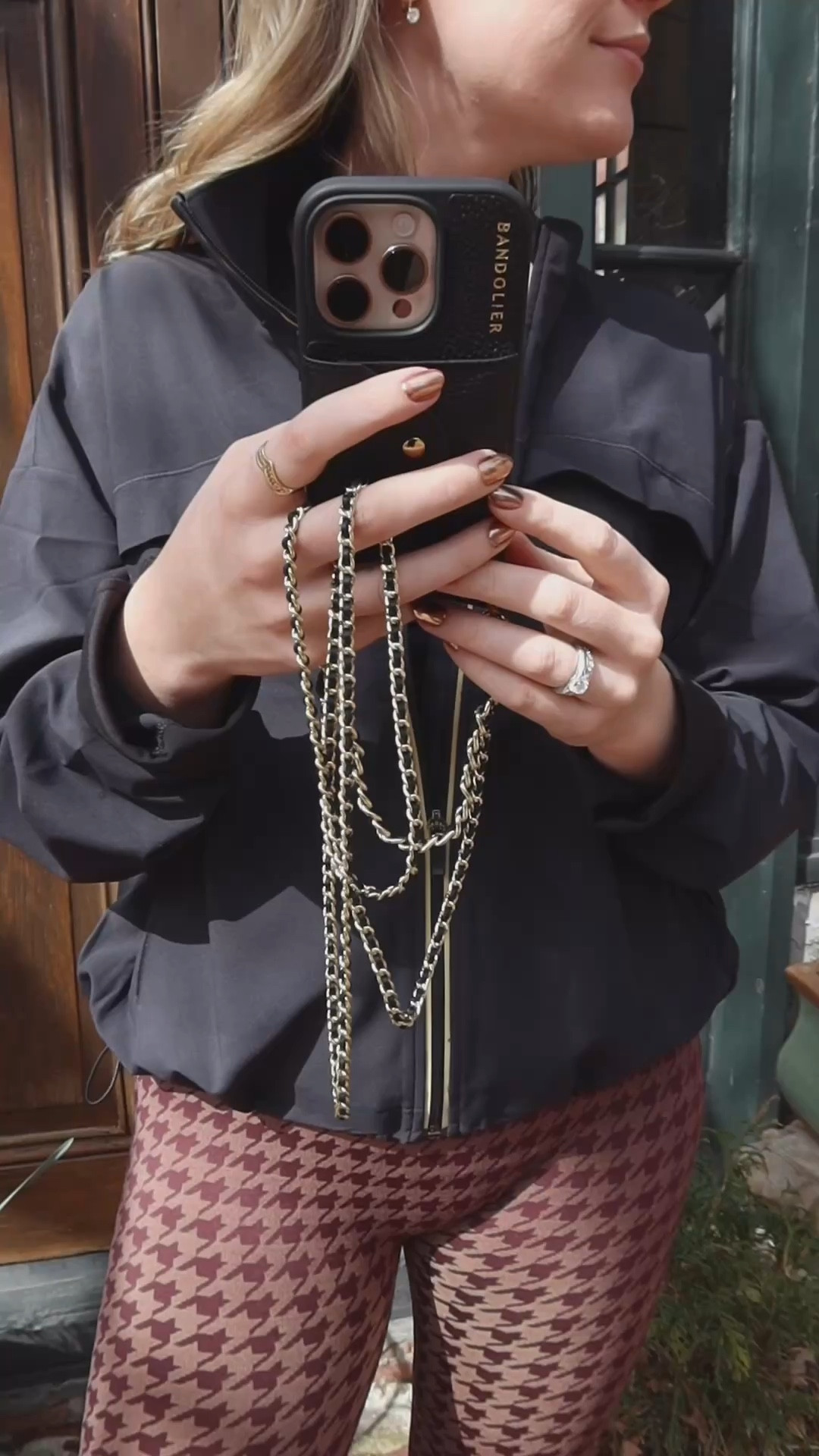 Travel Day ESSENTIALS ✈️ 
 
Anyone else check their passport, phone, and cards a million times before walking out the door?! With this @bandolierstyle crossbody phone case, I can actually see and feel my phone secure and accessible, which is HUGE peace of mind - especially when traveling solo.
 
Did you know over 70,000 phones were stolen in London last year alone? 😱 Knowing my phone was securely crossbodied made a huge difference. Plus, it kept my hands free for my coffee and navigating train maps!
 
And the wristlet for evenings? Clip off the crossbody and leave the wristlet for the perfect accessory. This leather case with gold accents isn't just stylish (no tourist vibes), it's incredibly practical. The built-in wallet holds up to 5 cards, so it doubles as an evening purse.
 
I've linked the expanded passport pouch for extra organization and the clip-on AirPods pouch!
 
#TravelMustHaves ##bandolierstyle #ad #PhoneCase #TravelHacks #HandsFreeTravel #traveltips #london 