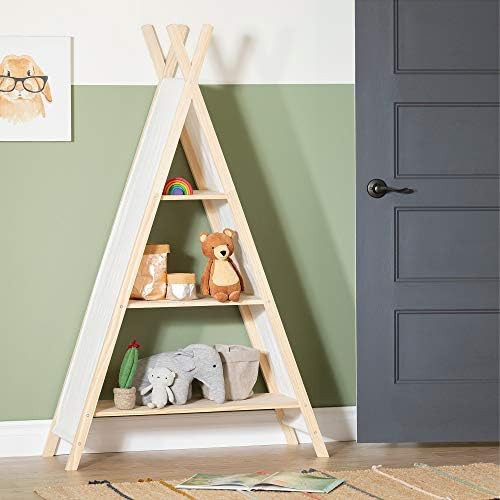 Amazon.com: South Shore Sweedi Teepee Shelving Unit-Natural Cotton and Pine : Home & Kitchen | Amazon (US)