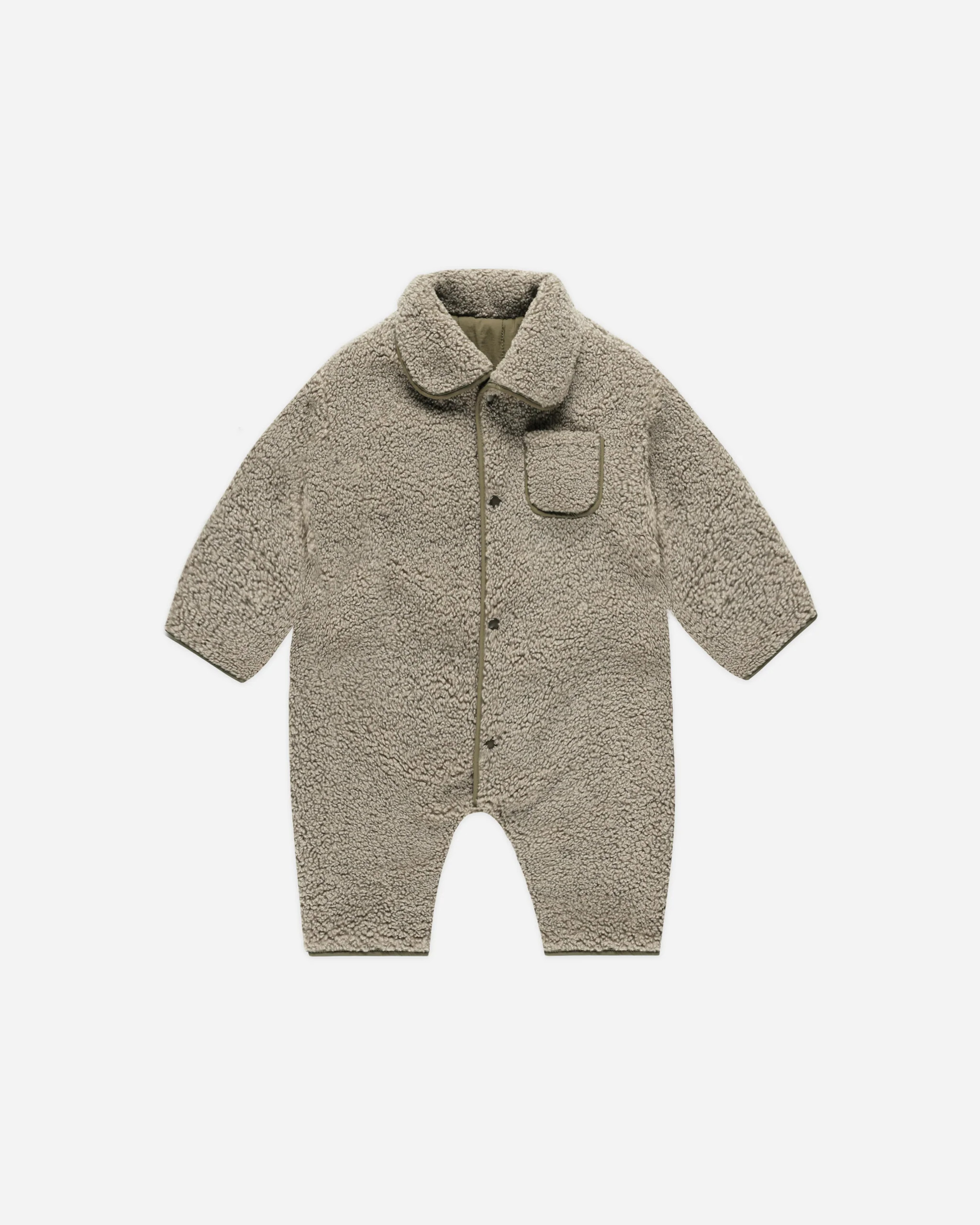 Shearling Jumpsuit || Olive | Rylee + Cru