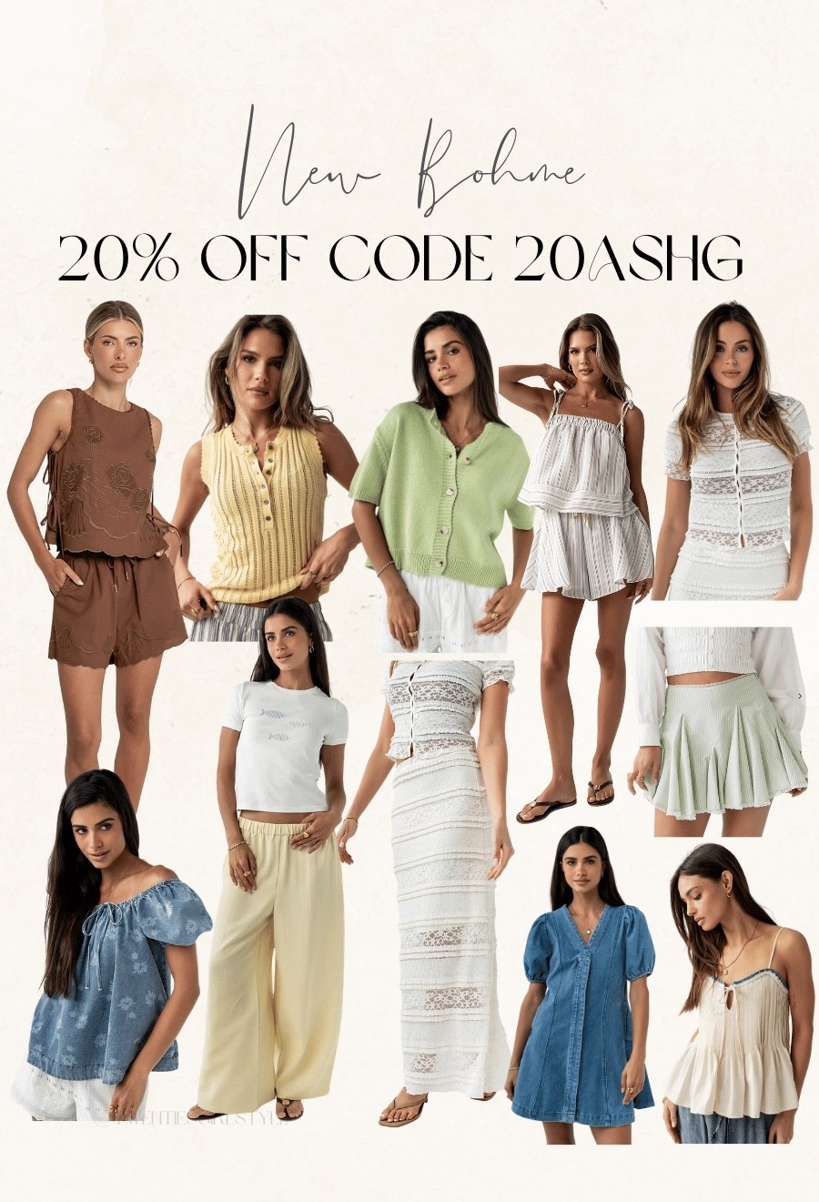 New Bohme 20% off code 20ASHG 🙌🏻🙌🏻

Spring dial, spring fashion, ramp, perks, Somerset, summer fashion, ￼￼

#LTKootd #LTKSaleAlert #LTKSeasonal