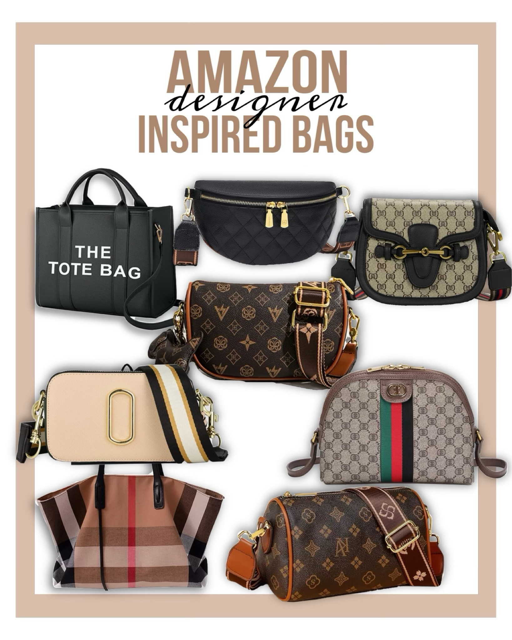 Designer inspired handbags on Amazon!! I love a good dupe! 🤩

#LTKGiftGuide #LTKitbag #LTKstyletip