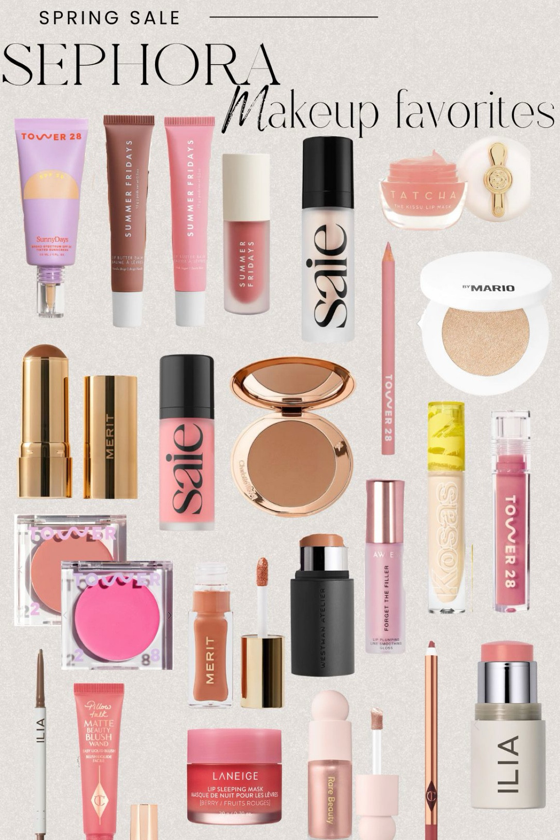 Sephora spring savings sale! 
My top makeup choices 