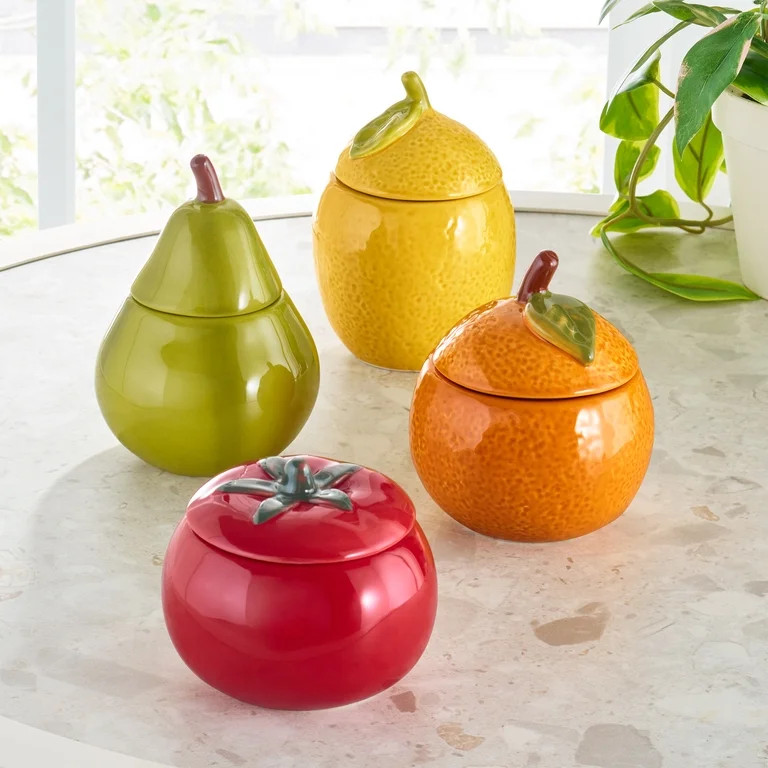 Better Homes & Gardens 1-Wick Ceramic Fruit Candle, Tomato and Thyme, 6 oz | Walmart (US)