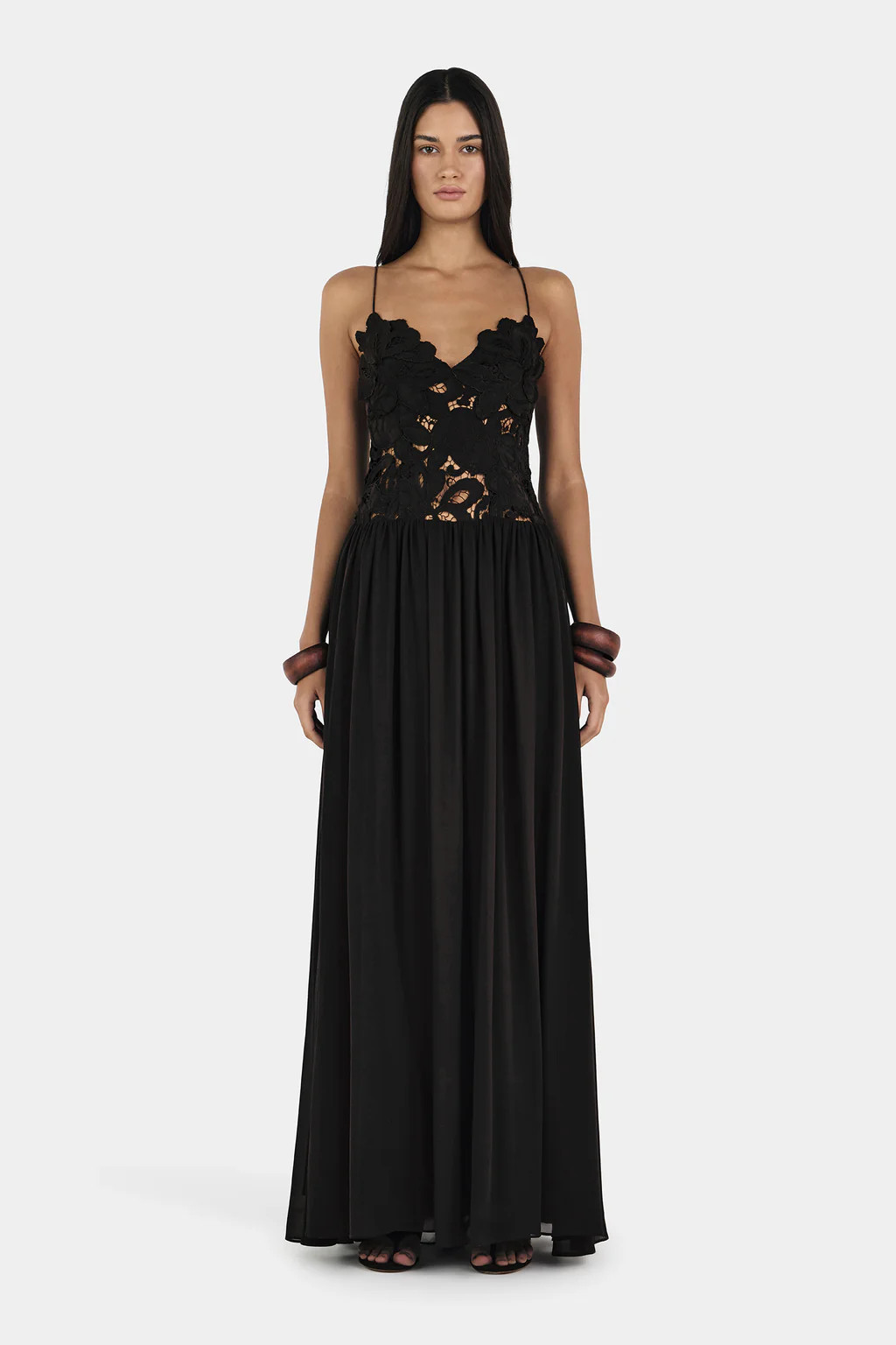 Stephanie Maxi Dress Black | Hansen and Gretel