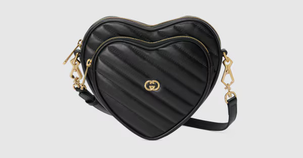 Interlocking G mini heart shoulder bag | Gucci (US)