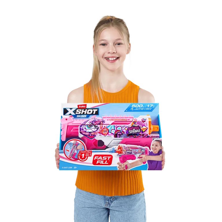 X-Shot Water Fast-Fill Pink Party Hyperload Water Blaster by ZURU | Walmart (US)