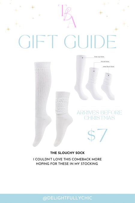 Gift guide 
Slouchy socks 
Stocking stuffers 

#LTKGiftGuide #LTKshoecrush #LTKHoliday