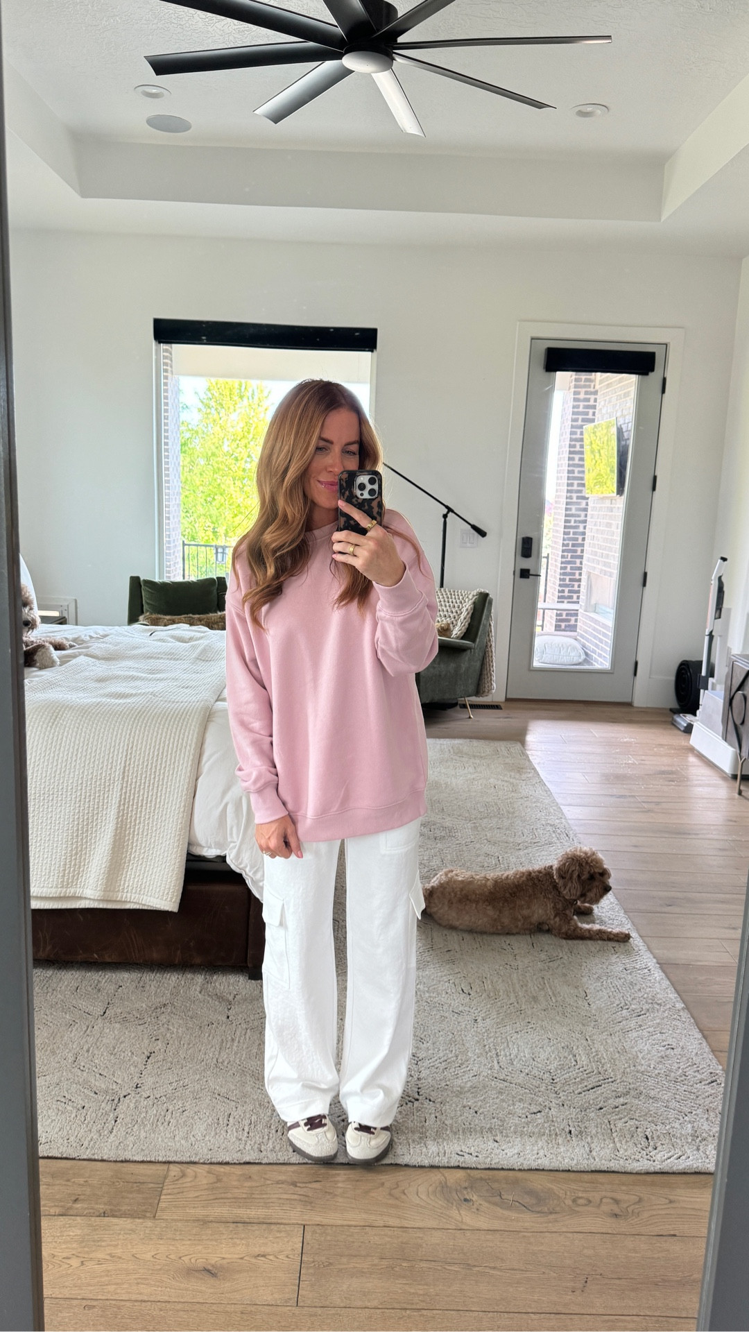 Sharing some finds from @walmartfashion today! I size up in the crewneck and got an XS in the pants! #WalmartPartner #WalmartFashion 