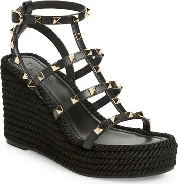 Rockstud Torchon Wedge Sandal (Women) | Nordstrom