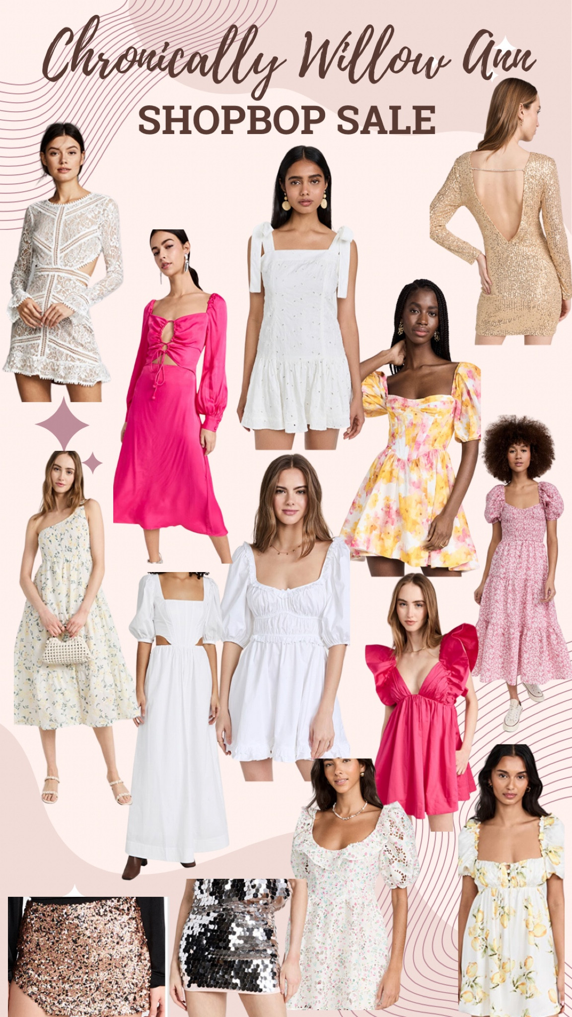 Shopbop sale dresses I love. These dresses are so beautiful and so much fun! They are great for a bride to be for her bridal shower, for her Bach party, for her night out, date night looks

#LTKsalealert #LTKBeautySale #LTKstyletip