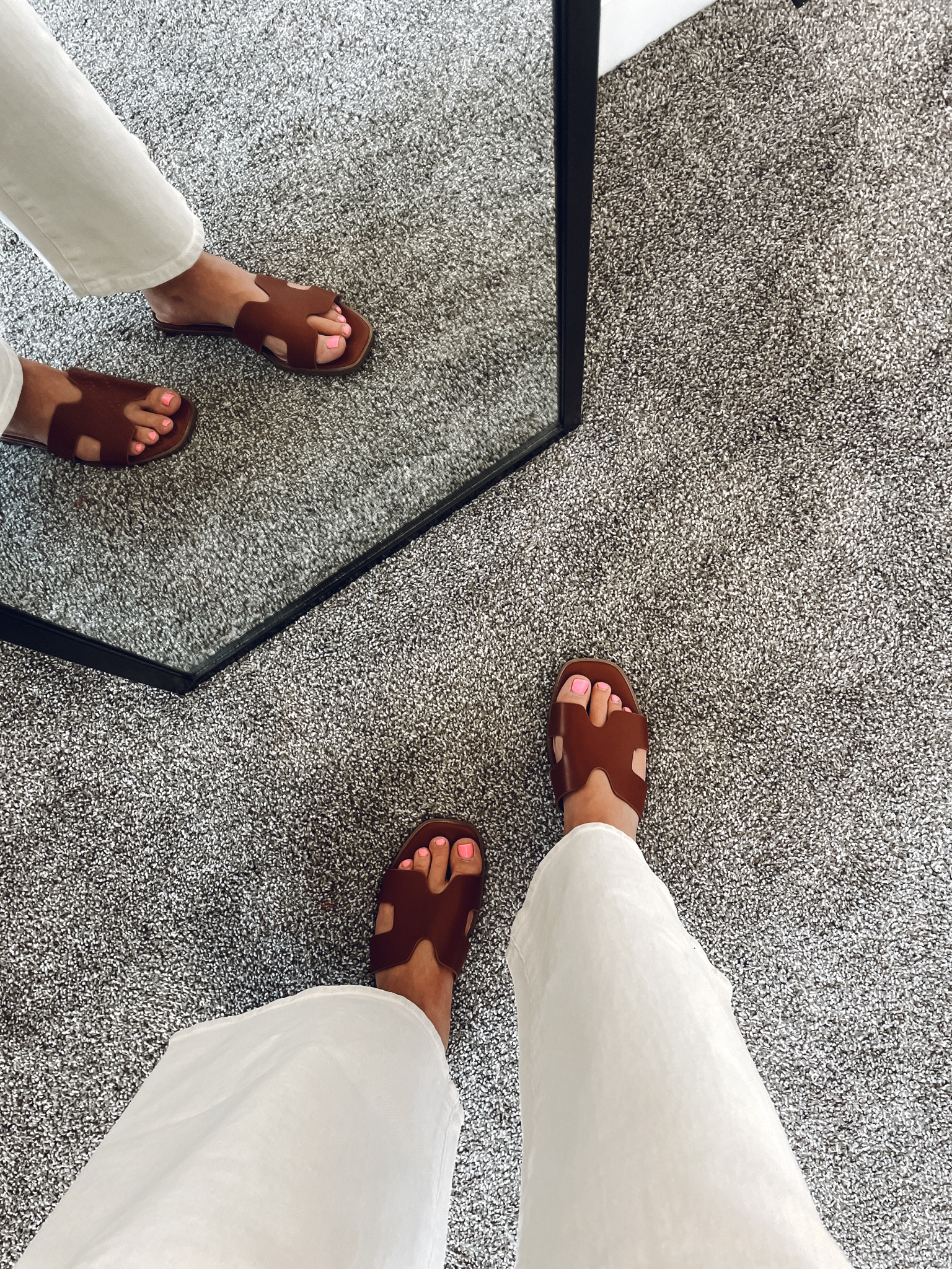 How cute and easy are these cognac slides sandals from Target? I sized up half! 

| sandals | slides | target shoes 

#LTKFindsUnder50 #LTKSeasonal #LTKSummerSales