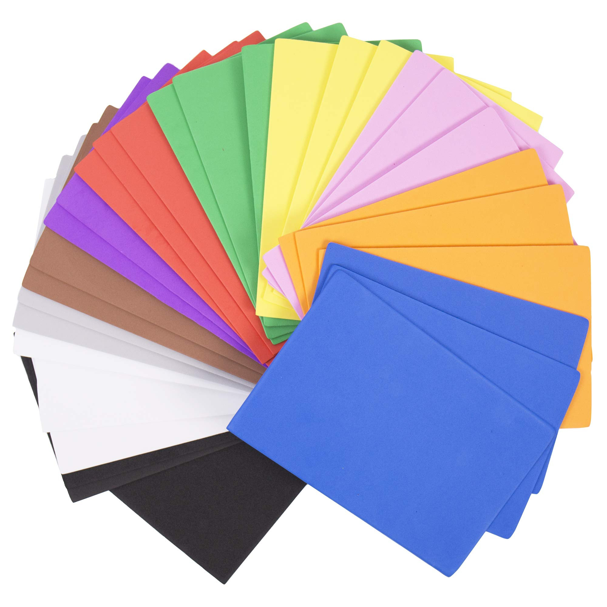 Horizon Group USA 30 Rainbow Colorful Foam Sheets 5X 8.5, Multipack Assorted Vibrant Colors, Grea... | Amazon (US)